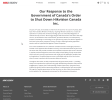 Hikvision's response to the Canadian Government ban 1-7-25.png